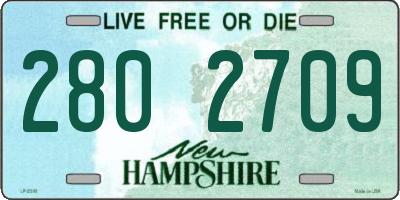 NH license plate 2802709