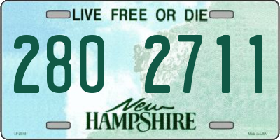NH license plate 2802711