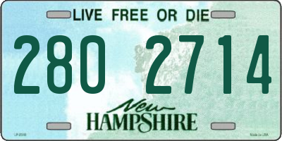 NH license plate 2802714