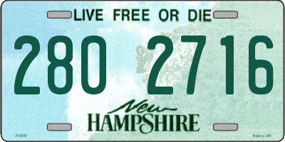 NH license plate 2802716