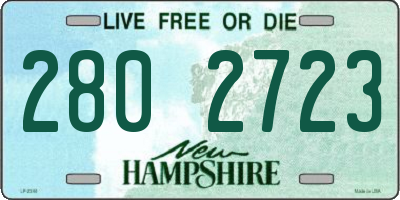 NH license plate 2802723