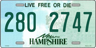 NH license plate 2802747