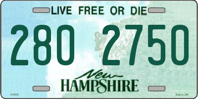 NH license plate 2802750