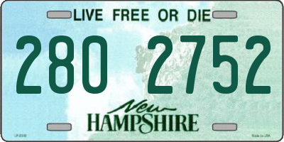 NH license plate 2802752