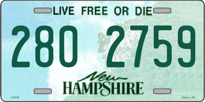 NH license plate 2802759