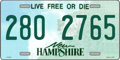 NH license plate 2802765