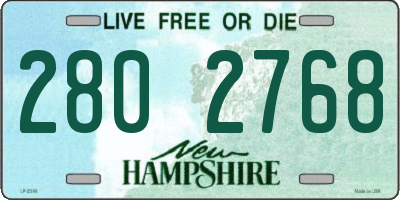 NH license plate 2802768
