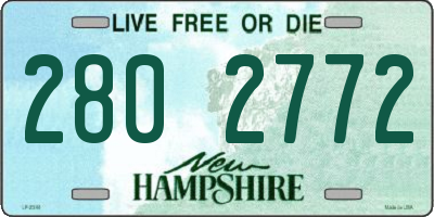 NH license plate 2802772