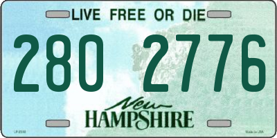 NH license plate 2802776