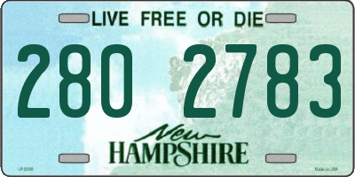 NH license plate 2802783