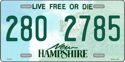NH license plate 2802785