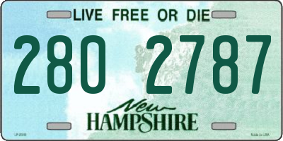 NH license plate 2802787