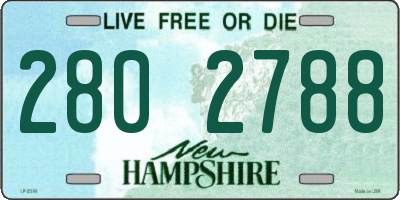 NH license plate 2802788