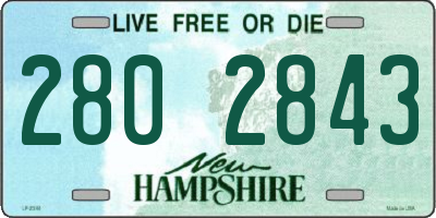 NH license plate 2802843