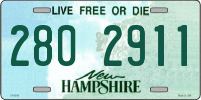 NH license plate 2802911