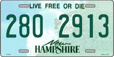 NH license plate 2802913