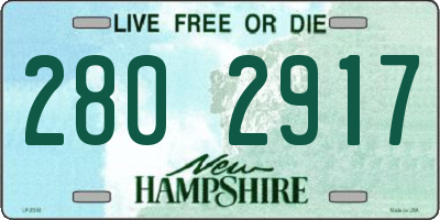 NH license plate 2802917