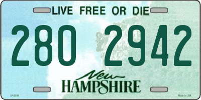 NH license plate 2802942