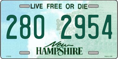 NH license plate 2802954