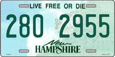 NH license plate 2802955