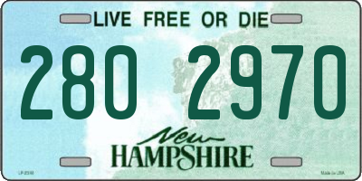NH license plate 2802970