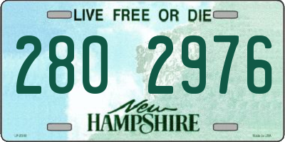 NH license plate 2802976