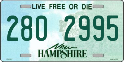 NH license plate 2802995