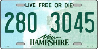 NH license plate 2803045