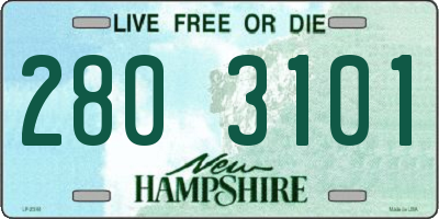 NH license plate 2803101