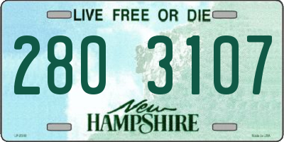 NH license plate 2803107