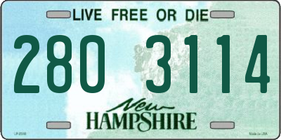 NH license plate 2803114