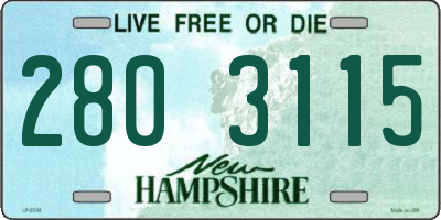 NH license plate 2803115