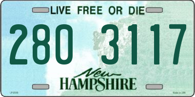 NH license plate 2803117