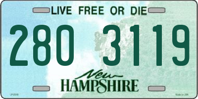 NH license plate 2803119