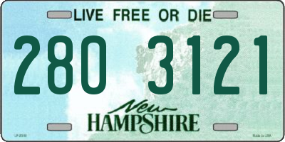 NH license plate 2803121