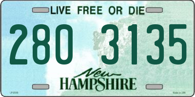 NH license plate 2803135