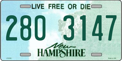 NH license plate 2803147
