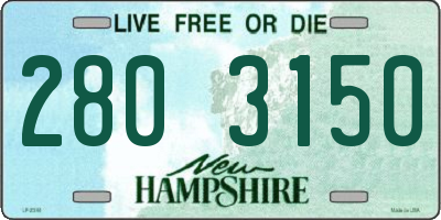NH license plate 2803150