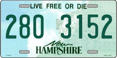 NH license plate 2803152