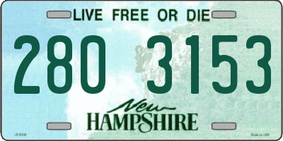 NH license plate 2803153