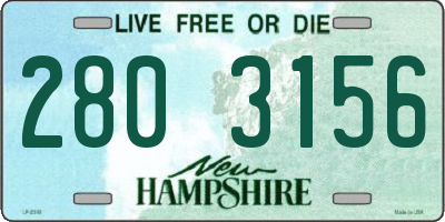 NH license plate 2803156