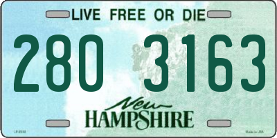 NH license plate 2803163