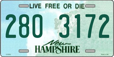 NH license plate 2803172