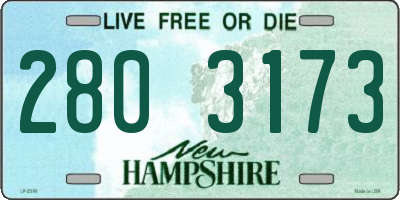 NH license plate 2803173