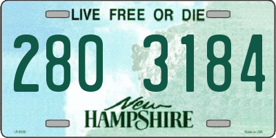 NH license plate 2803184