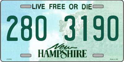 NH license plate 2803190