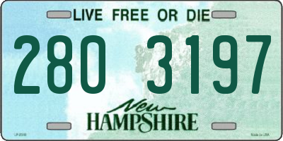 NH license plate 2803197