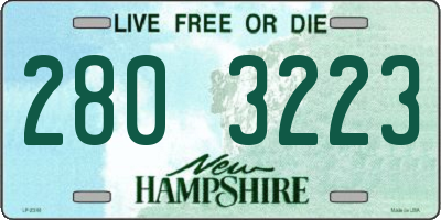 NH license plate 2803223