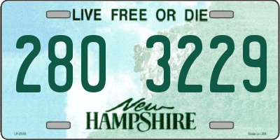 NH license plate 2803229