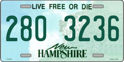 NH license plate 2803236